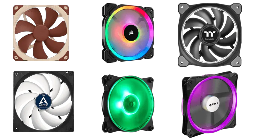Types of fans for the motherboard?