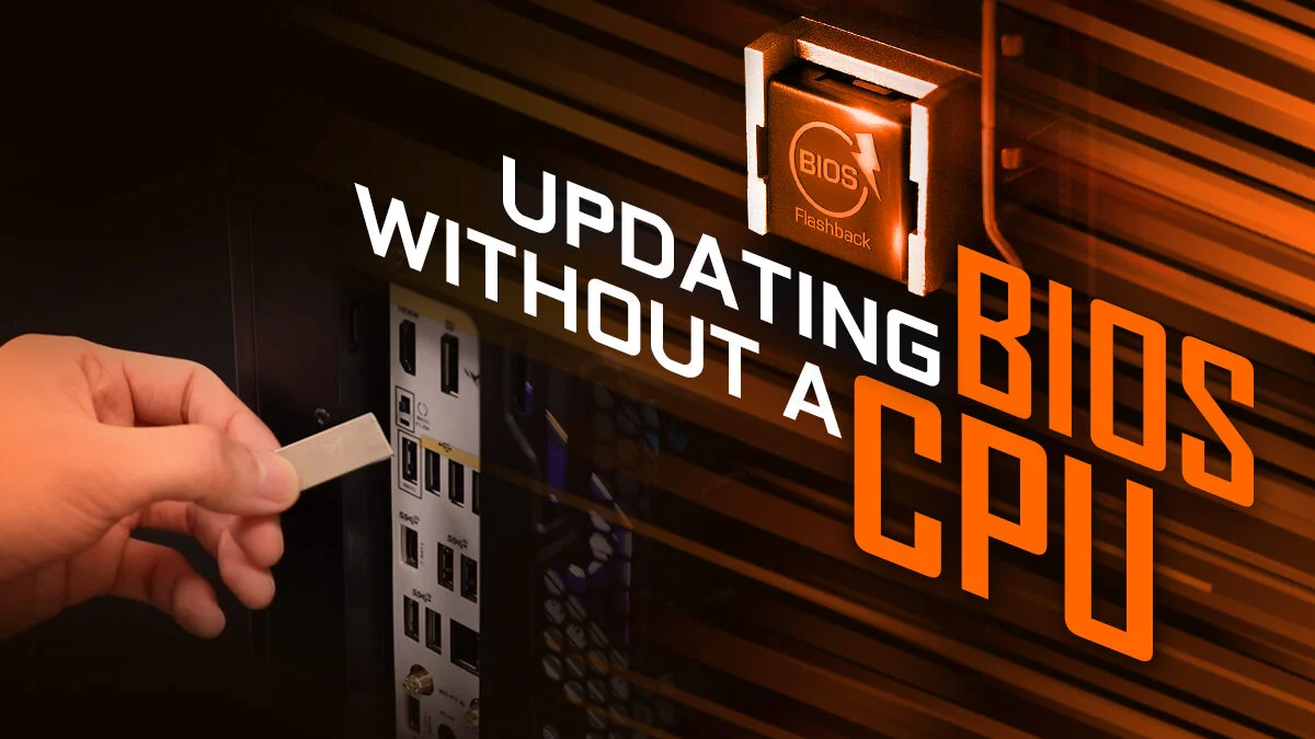 Upgrade bios without CPU :