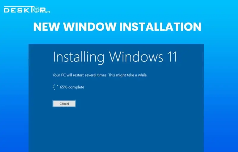 new windows 11 installation