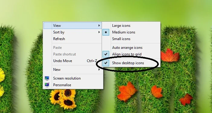 How To Display The Desktop Without Minimizing Or Closing Any Windows: