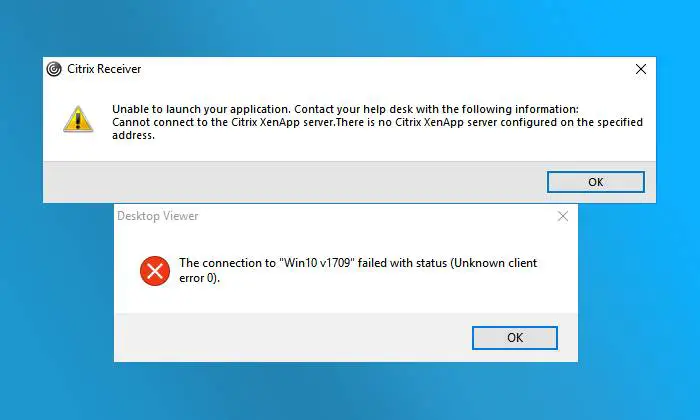 Solving Citrix Desktop problem In Windows